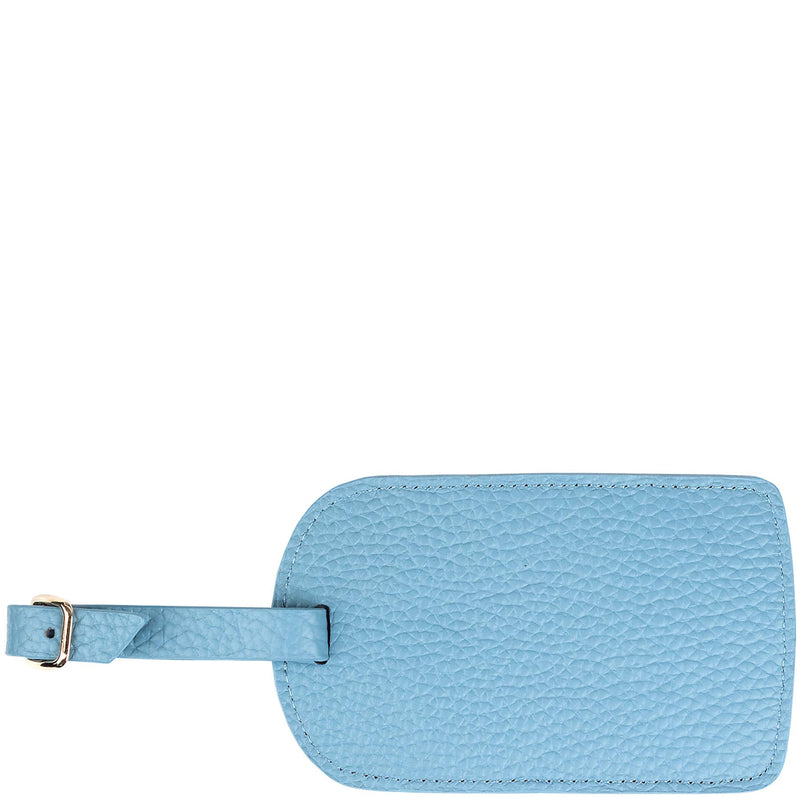 Leather Luggage Tag - Sky